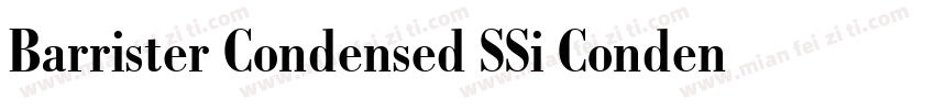 Barrister Condensed SSi Condensed字体转换